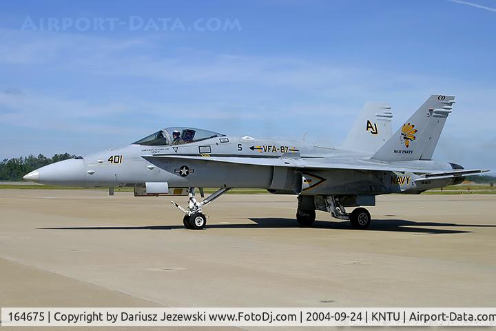 164675, McDonnell Douglas F/A-18C Hornet C/N 1105, F/A-18C Hornet 164675 AJ-401 from VFA-87 