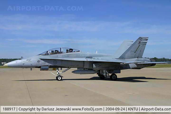 188917, 1985 McDonnell Douglas CF-188B Hornet C/N 0259/B052, CAF CF-188B Hornet 188917  from 425 TFS 