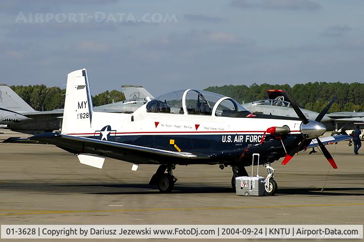 01-3628, 2001 Raytheon T-6A Texan II C/N PT-163, T-6A Texan II 01-3628 EN from 459th FTS 