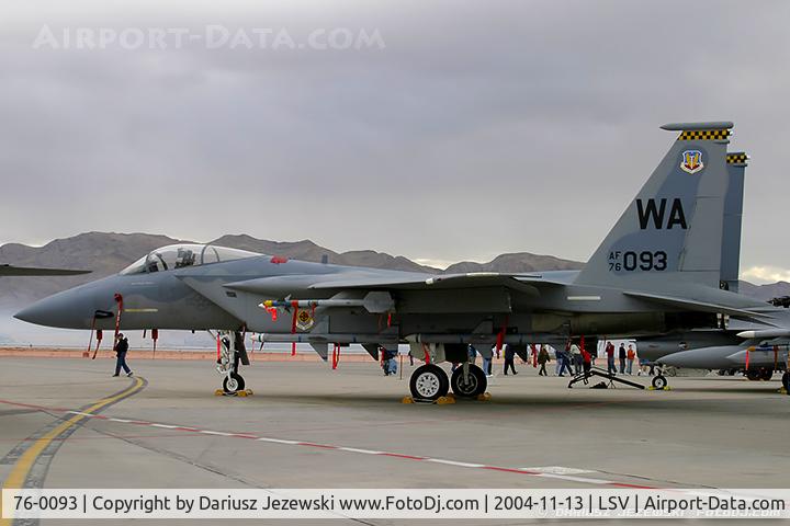 76-0093, 1995 McDonnell Douglas F-15A Eagle C/N 0287/A245, F-15A Eagle 76-0093 WA from 433rd WS 57th WG Nellis AFB, NV