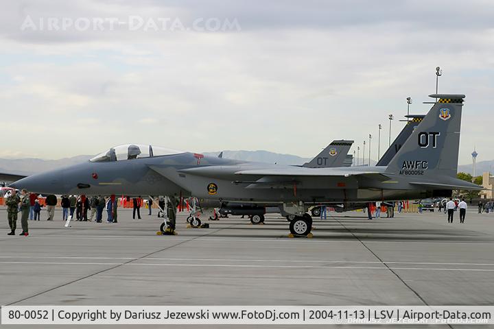 80-0052, 1980 McDonnell Douglas F-15C Eagle C/N 0729/C201, F-15C Eagle 80-0052 OT from 422nd TES 