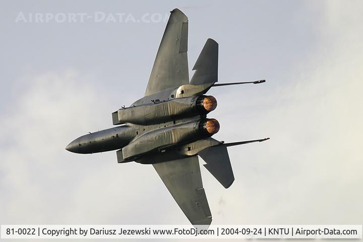 81-0022, 1981 McDonnell Douglas F-15C Eagle C/N 0738/C205, F-15C Eagle 81-0022 FF from 71st FS 