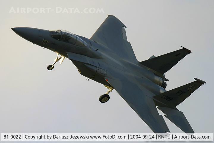 81-0022, 1981 McDonnell Douglas F-15C Eagle C/N 0738/C205, F-15C Eagle 81-0022 FF from 71st FS 
