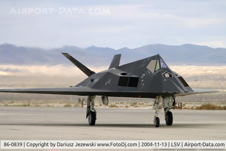 86-0839, 1986 Lockheed F-117A Nighthawk C/N A.4064, F-117A Nighthawk 86-0839 HO from 9th FS 