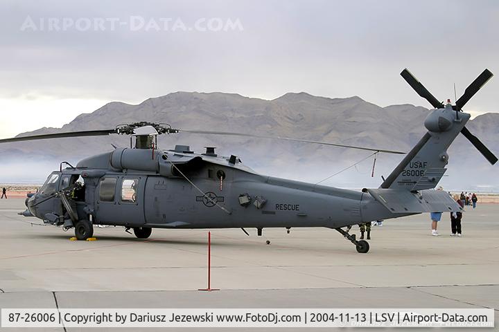 87-26006, 1987 Sikorsky HH-60G Pave Hawk C/N 70-1205, HH-60G Pave Hawk 87-26006  from 66th RQS 