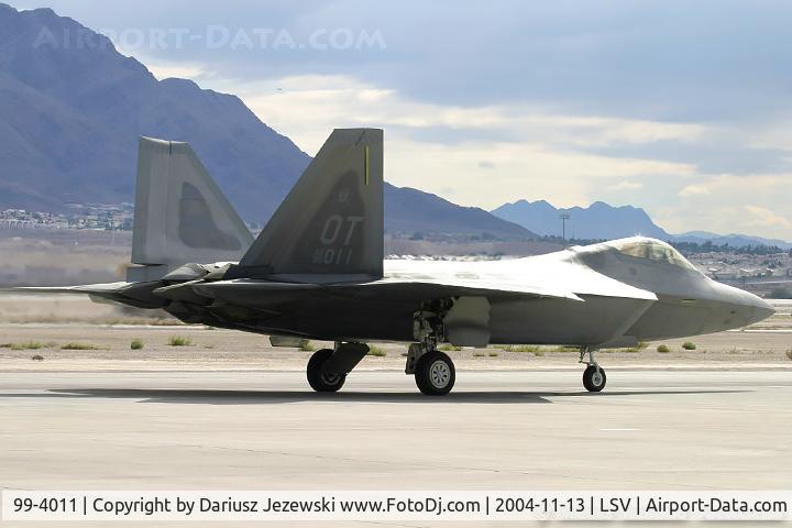 99-4011, Lockheed Martin F/A-22A Raptor C/N 4011, F-22 Raptor 99-4011 OT from 422nd TES 