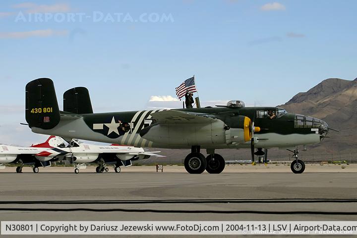 N30801, 1944 North American TB-25N Mitchell C/N 108-34076, North American TB-25N Mitchell 