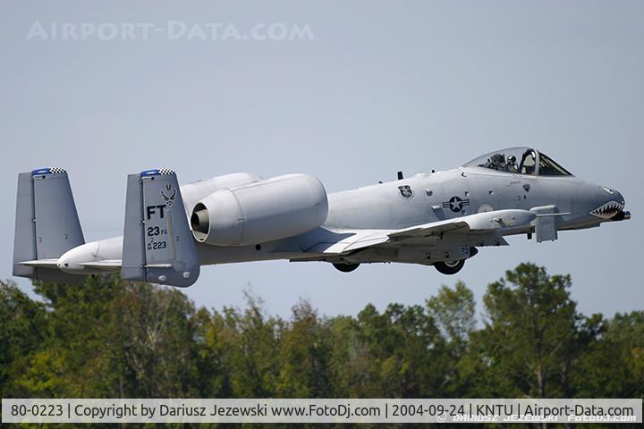 80-0223, 1980 Fairchild Republic A-10A Thunderbolt II C/N A10-0573, A-10A Thunderbolt 80-0223 FT from 75th FS 