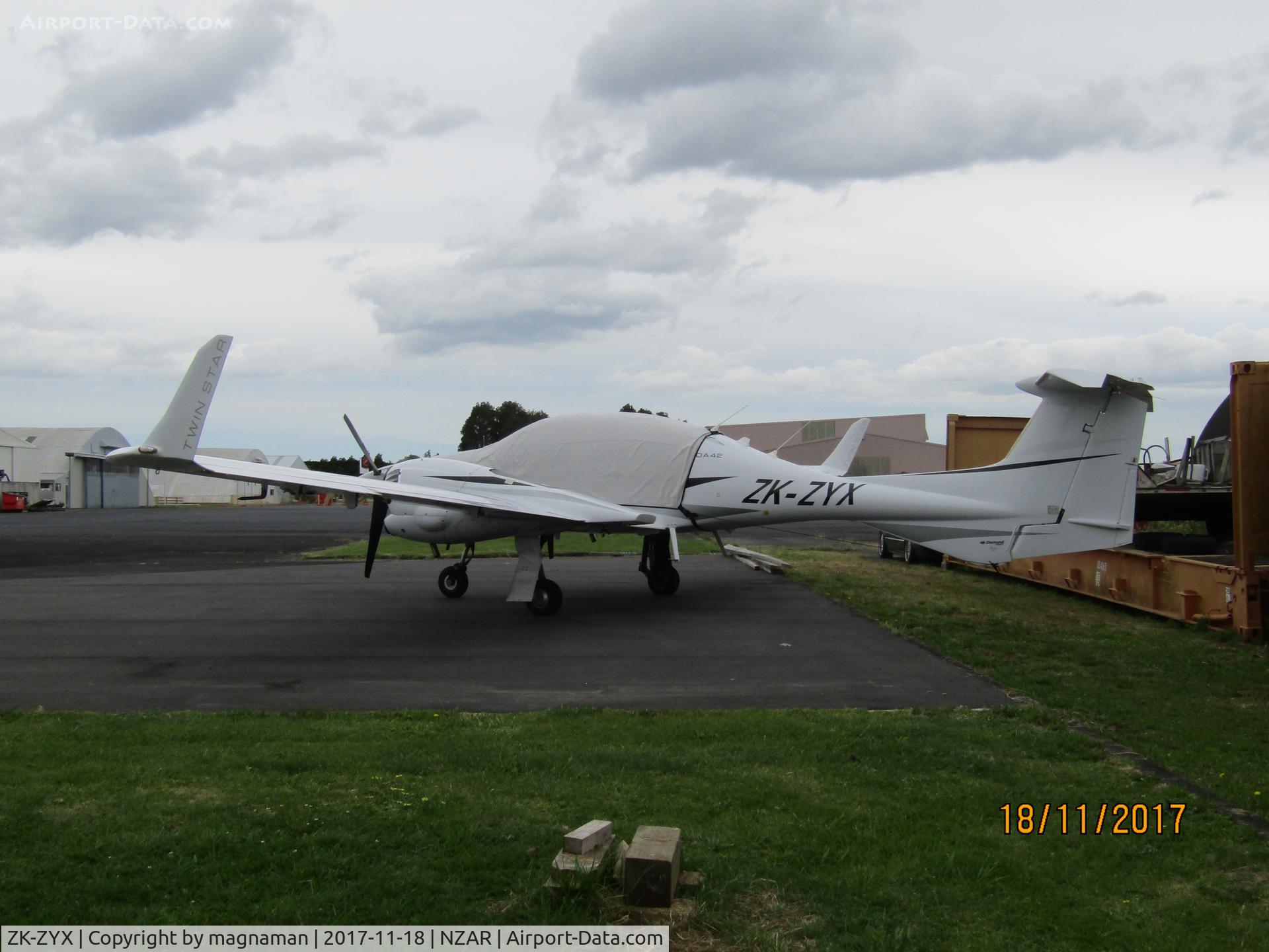 ZK-ZYX, Diamond DA-42 Twin Star C/N 42.AC126, just covered up