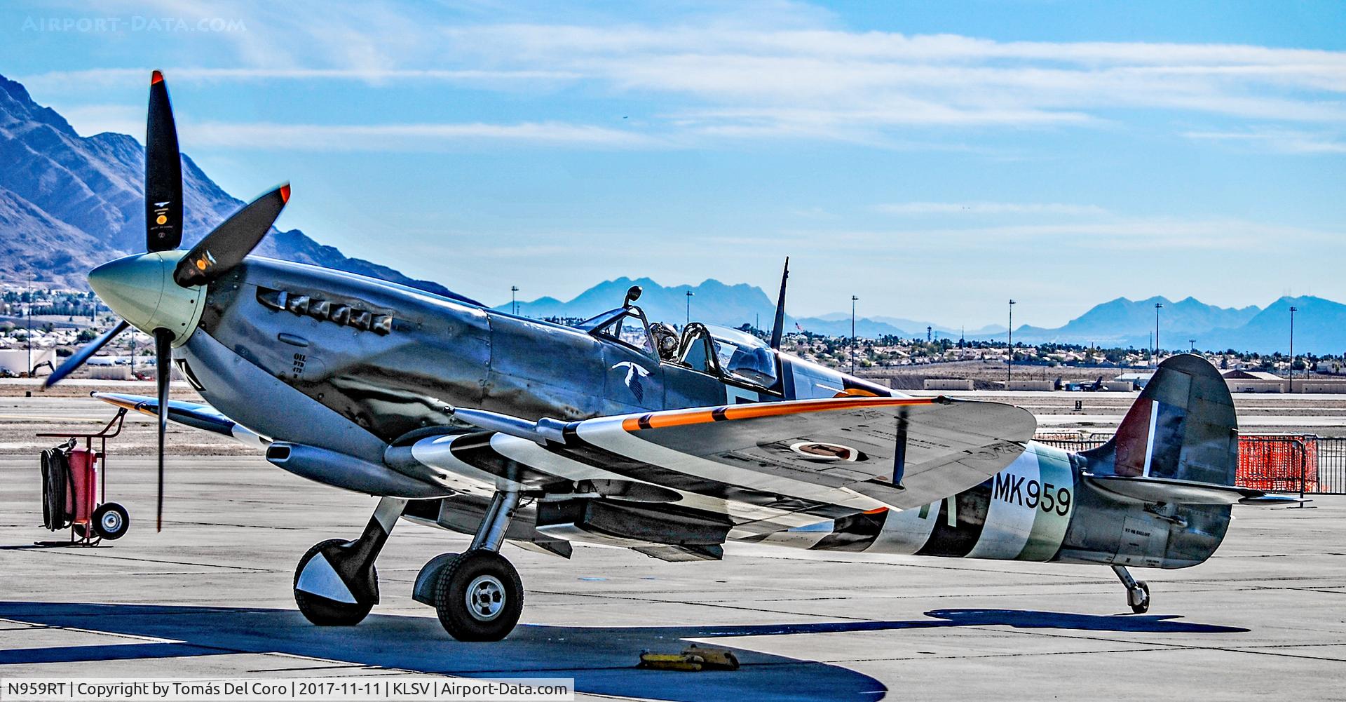 N959RT, 1944 Supermarine 361 Spitfire IXc C/N CBAF.8125, N959RT 1944 Supermarine Spitfire LF MK IXC MK 959 s/n 959 - Aviation Nation 2017
Las Vegas - Nellis AFB (LSV / KLSV)
USA - Nevada, November 11, 2017
Photo: TDelCoro