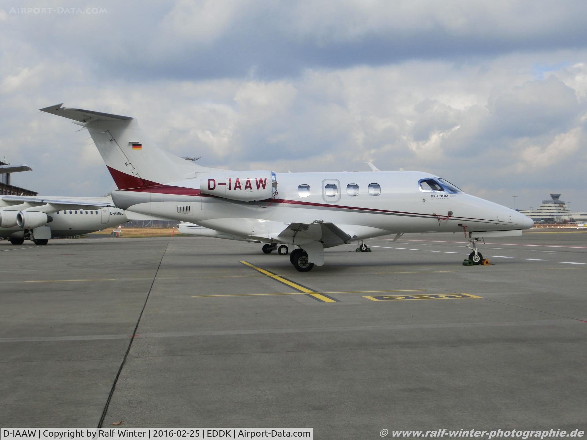 D-IAAW, 2011 Embraer EMB-500 Phenom 100 C/N 50000245, Embraer Phenom 100 EMB-500 - ZE AZE Arcus Air - 50000245 - D-IAAW - 25.02.2106 - CGN