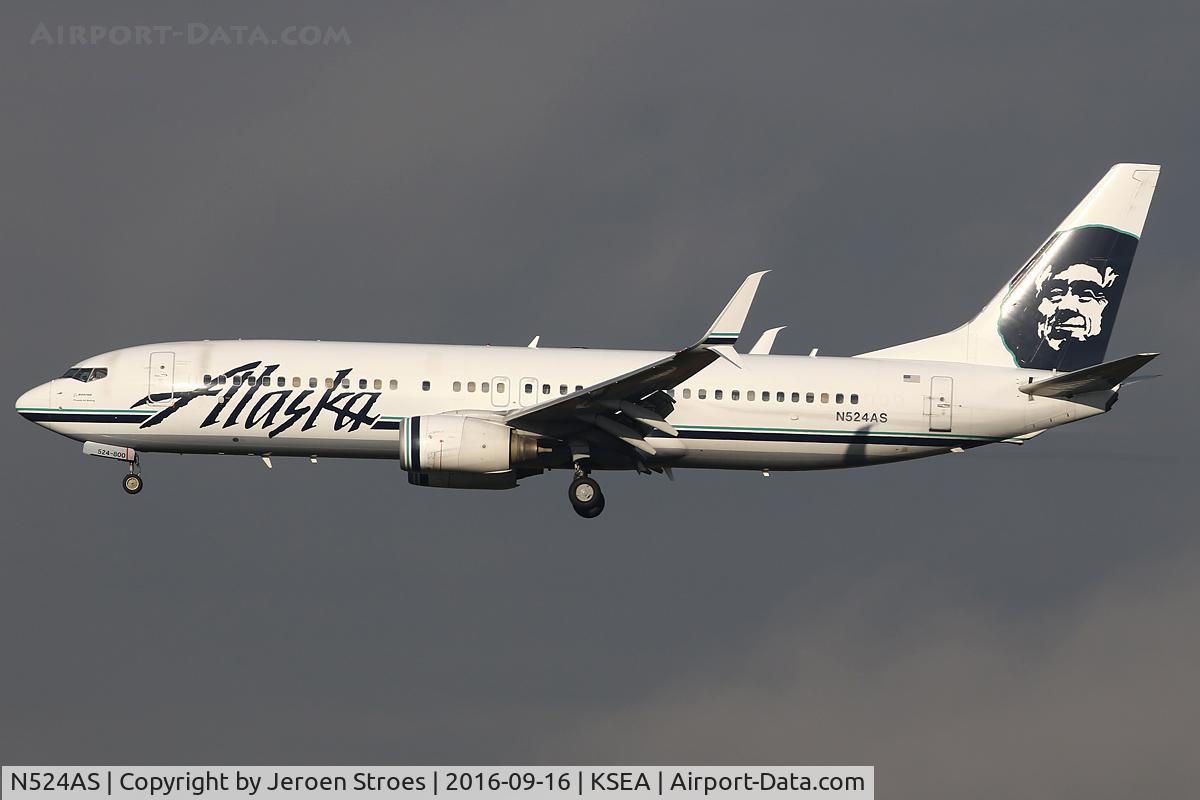 N524AS, 2009 Boeing 737-890 C/N 35195, ksea
