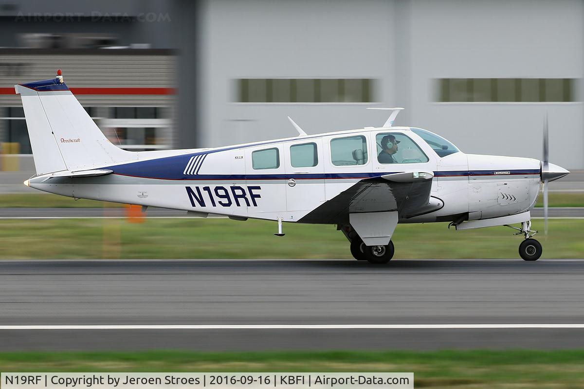 N19RF, 1974 Beech A36 Bonanza 36 C/N E-627, KBFI