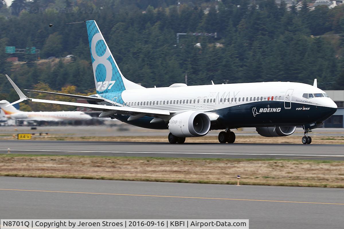 N8701Q, 2015 Boeing 737-8 MAX C/N 42554, KBFI , Prototype B737Max
