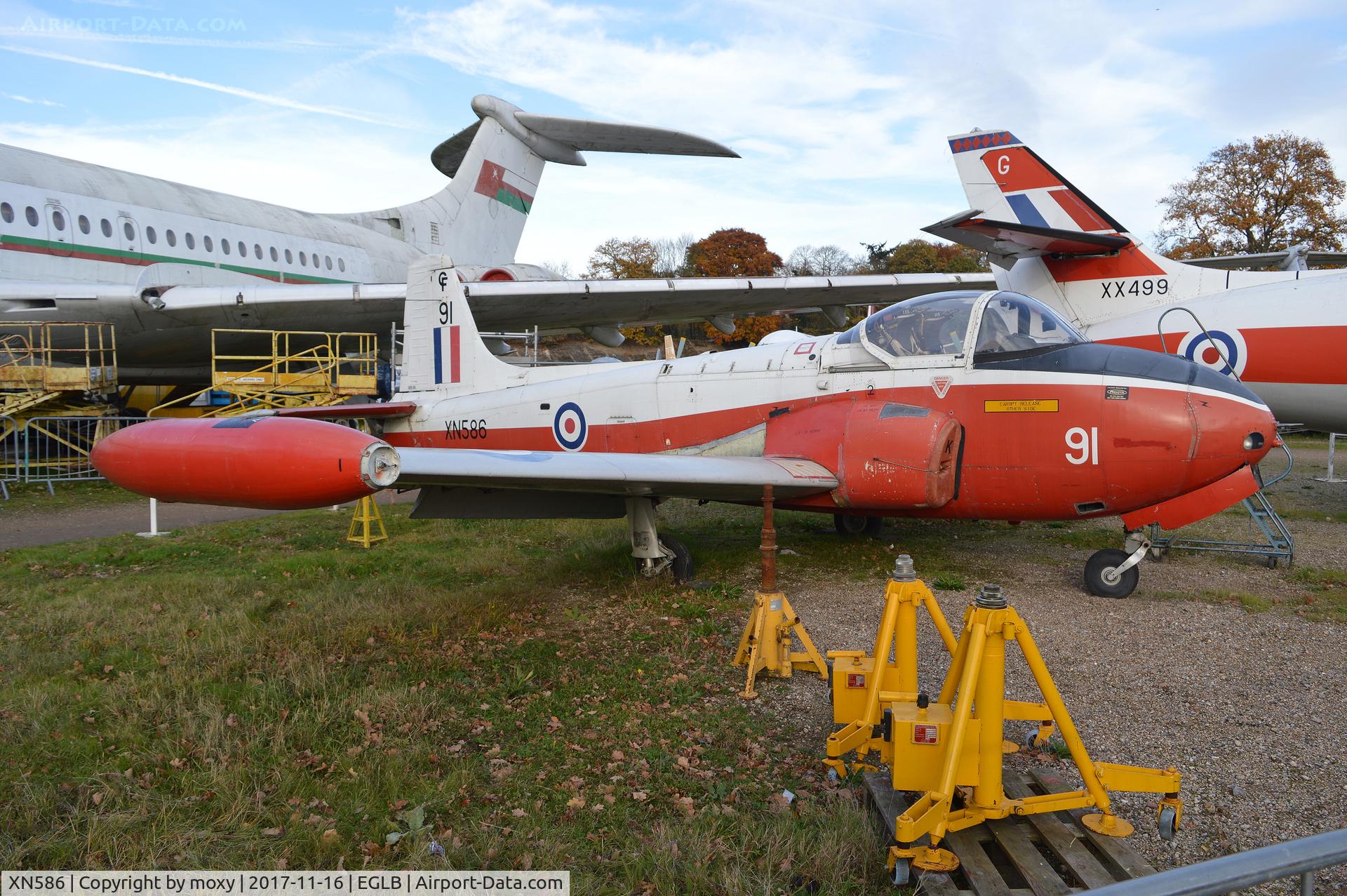 XN586, 1961 Hunting P-84 Jet Provost T.3A C/N Not found XN586, Hunting P-84 Jet Provost T.3A at Brookland Aerodrome.