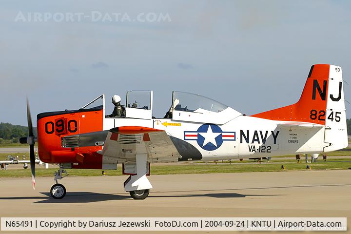 N65491, North American T-28B Trojan C/N 200-316 (138245), North American T-28B Trojan  C/N 138245, N65491