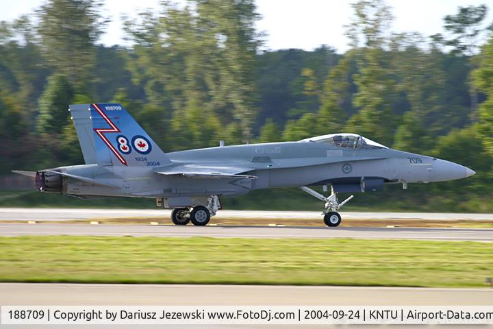 188709, McDonnell Douglas CF-188A Hornet C/N 0134/A101, CAF CF-188 Hornet 188709  from 425 TFS 