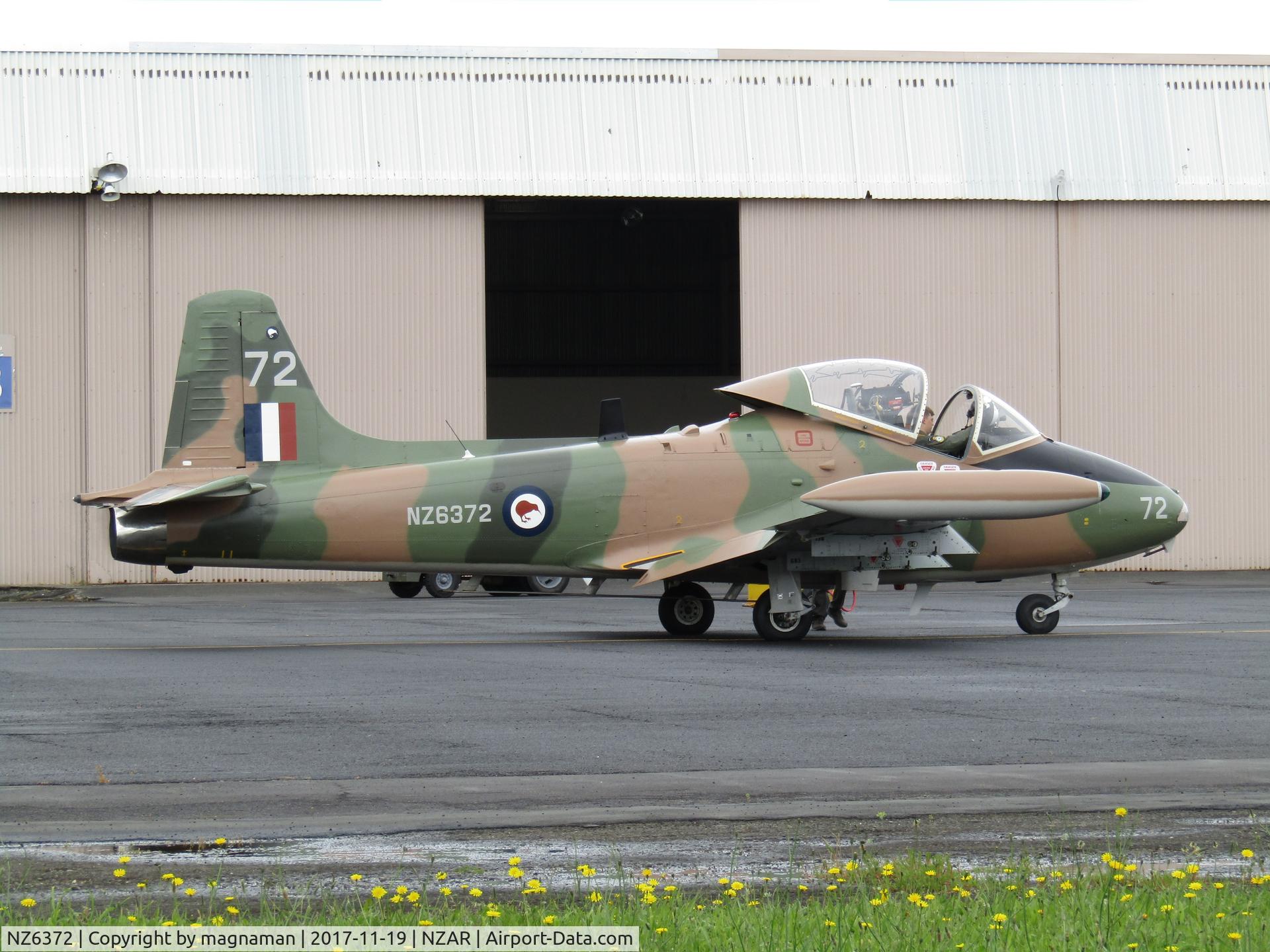 NZ6372, 1973 BAC 167 Strikemaster Mk.88 C/N 342, about to go for a spin (not literally)