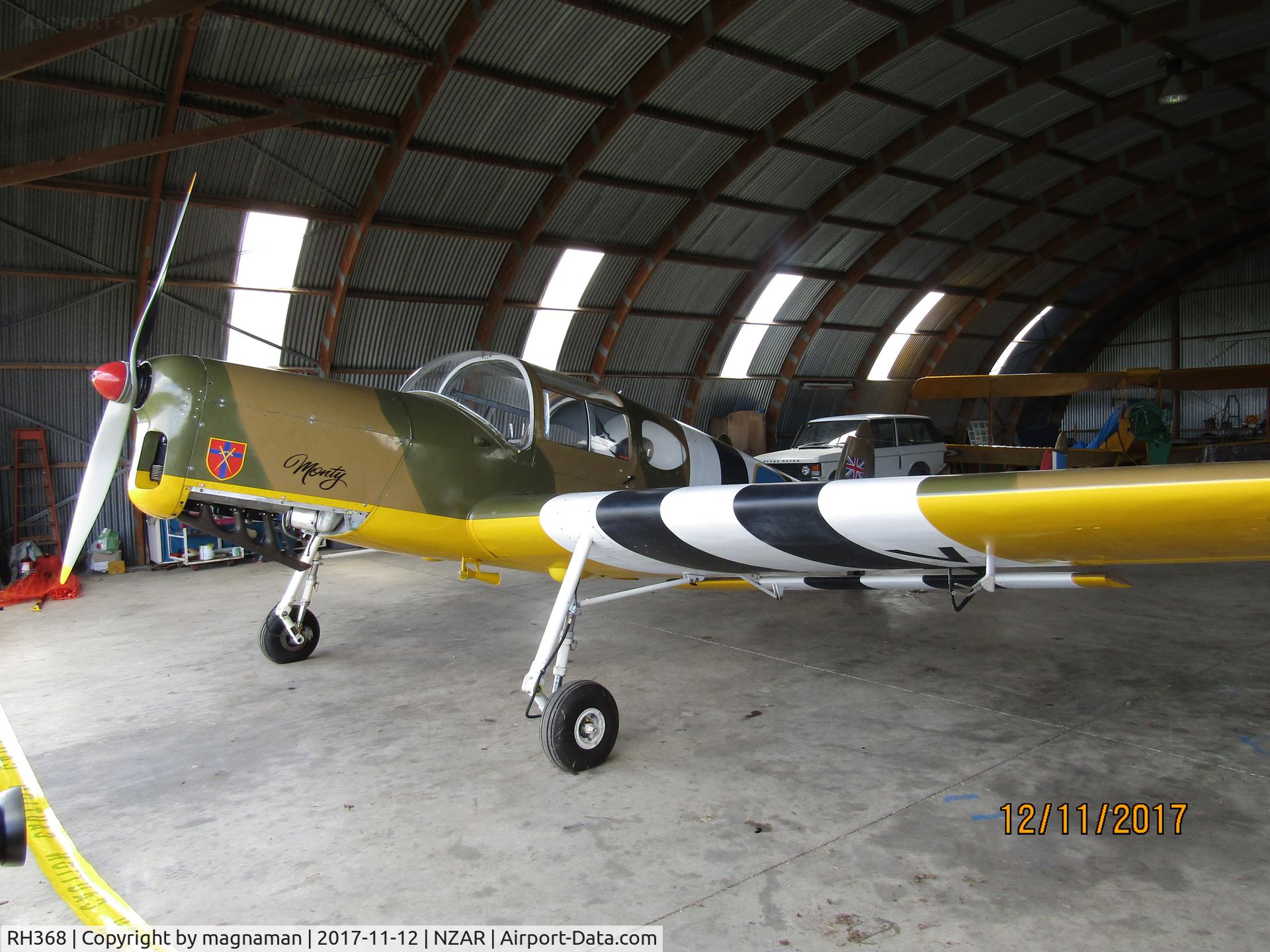 RH368, Miles M38 Messenger 4A C/N 6372, in hangar during open day