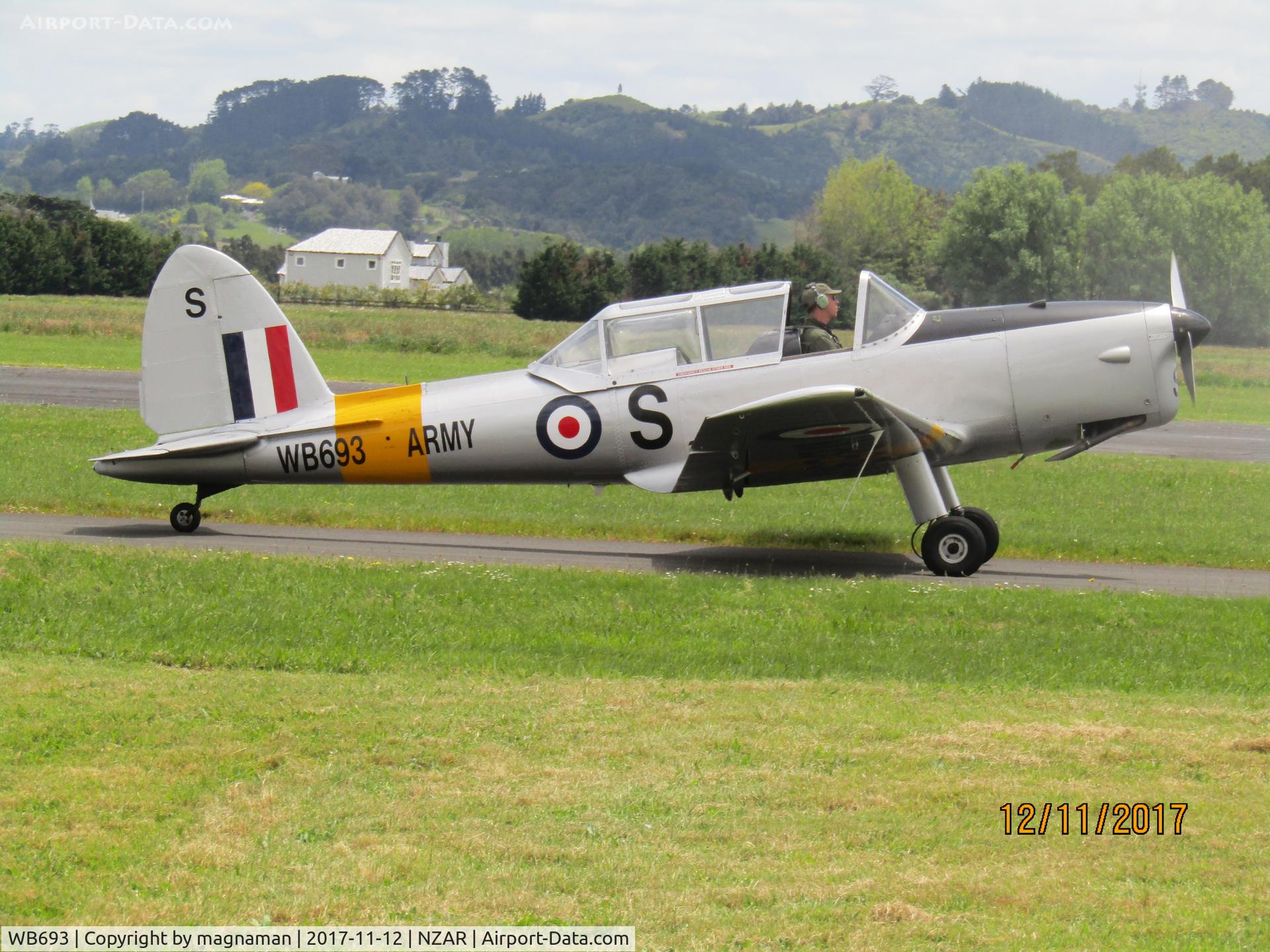 WB693, 1950 De Havilland DHC-1 Chipmunk T.10 C/N C1/0141, post display