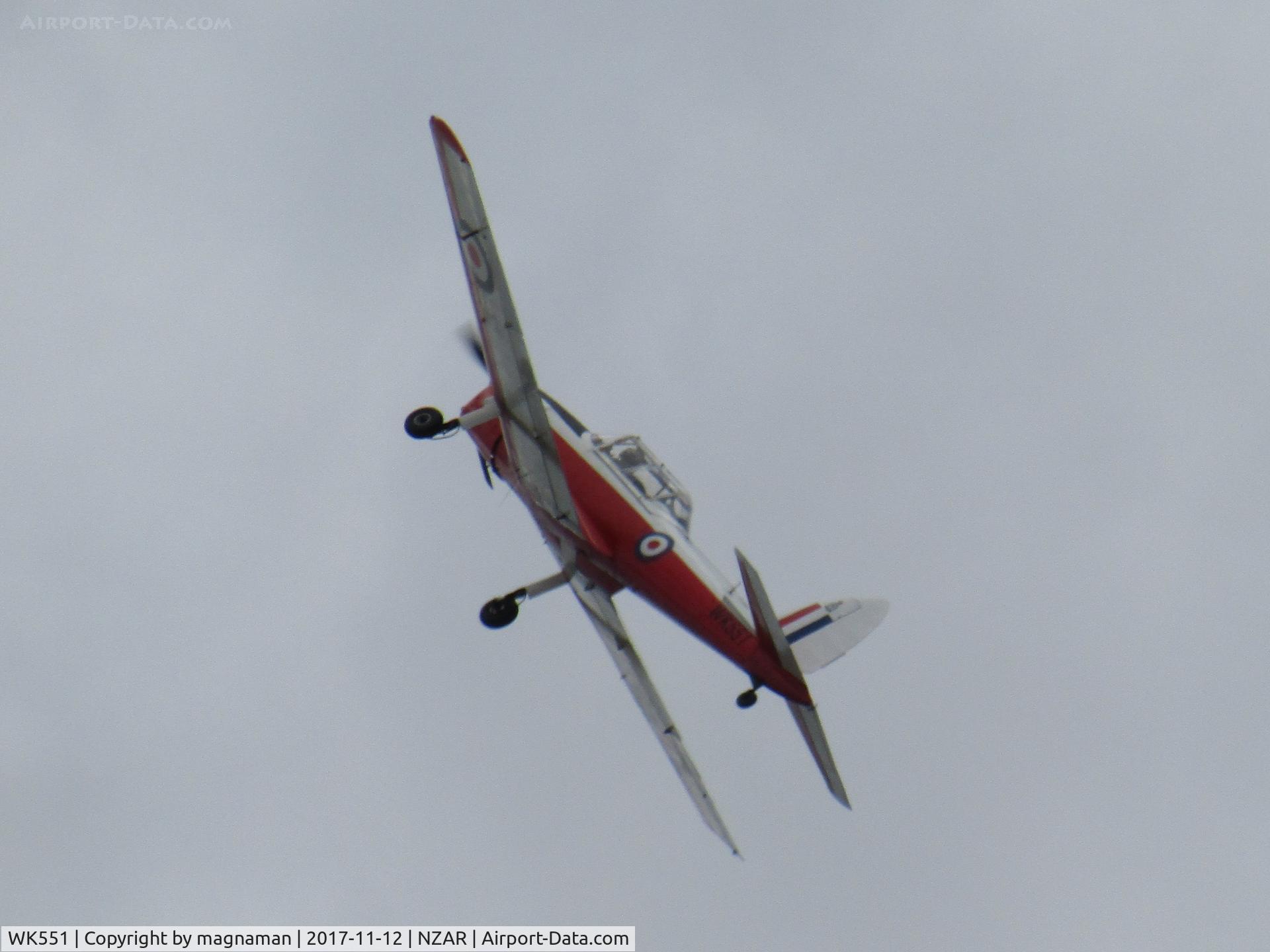 WK551, De Havilland DHC-1 Chipmunk T.10 C/N C1/0566, in display at AMZ
