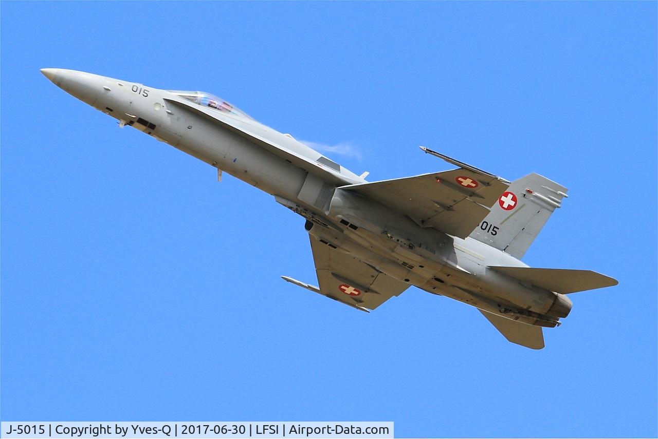 J-5015, McDonnell Douglas F/A-18C Hornet C/N 1361/SFC015, Swiss Air Force McDonnell Douglas FA-18C Hornet, On display, St Dizier-Robinson Air Base 113 (LFSI) Open day 2017
