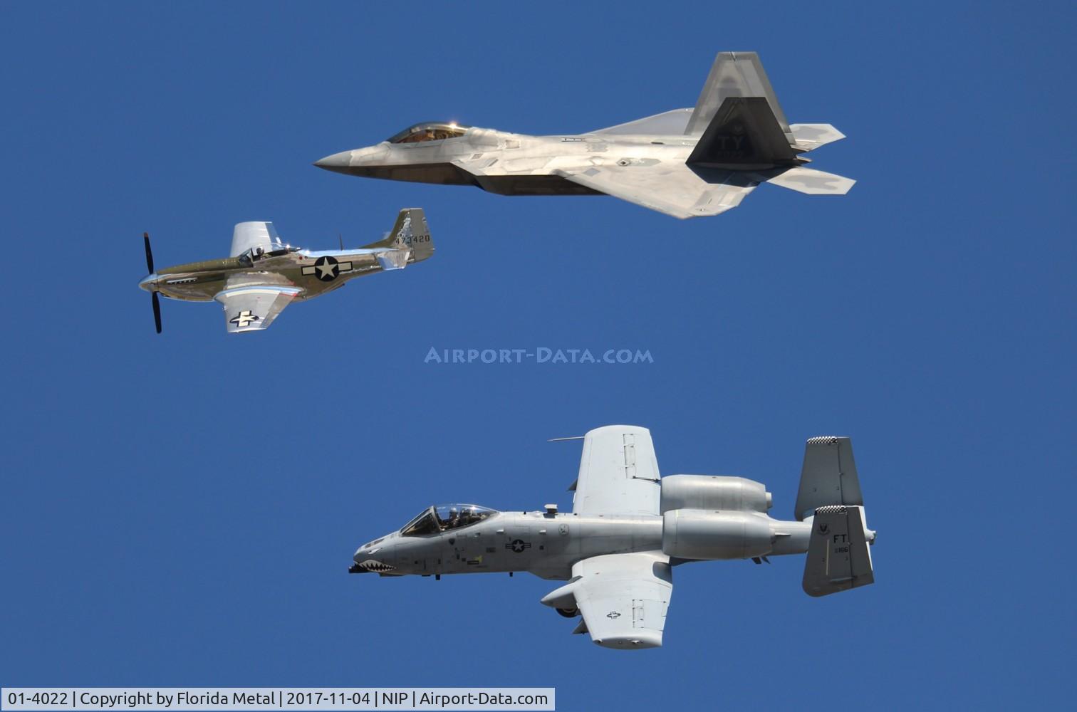 01-4022, 2001 Lockheed Martin F-22A Raptor C/N 645-4022, Heritage Flight