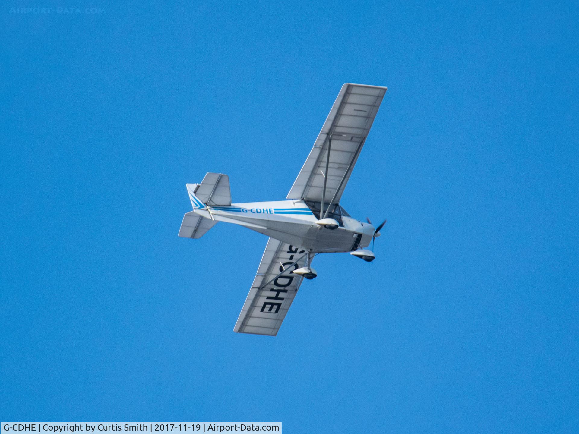 G-CDHE, 2005 Best Off Skyranger 912(2) C/N BMAA/HB/412, G-CDHE flying north over Sheffield, UK.