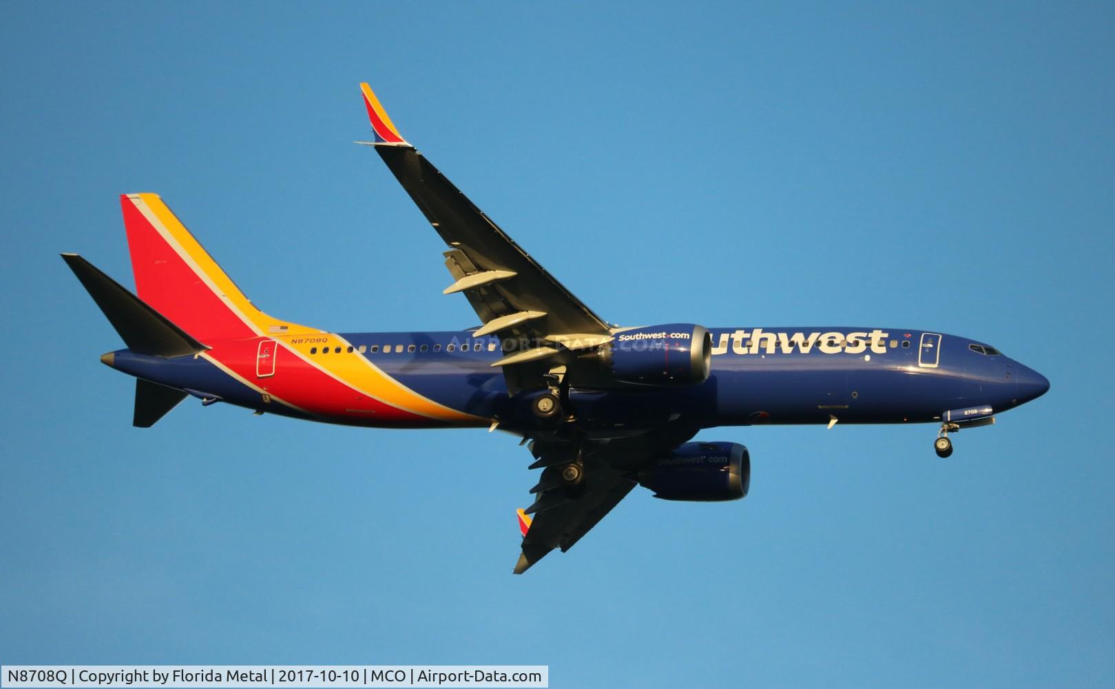 N8708Q, 2017 Boeing 737-8 MAX C/N 42566, Southwest 737-8