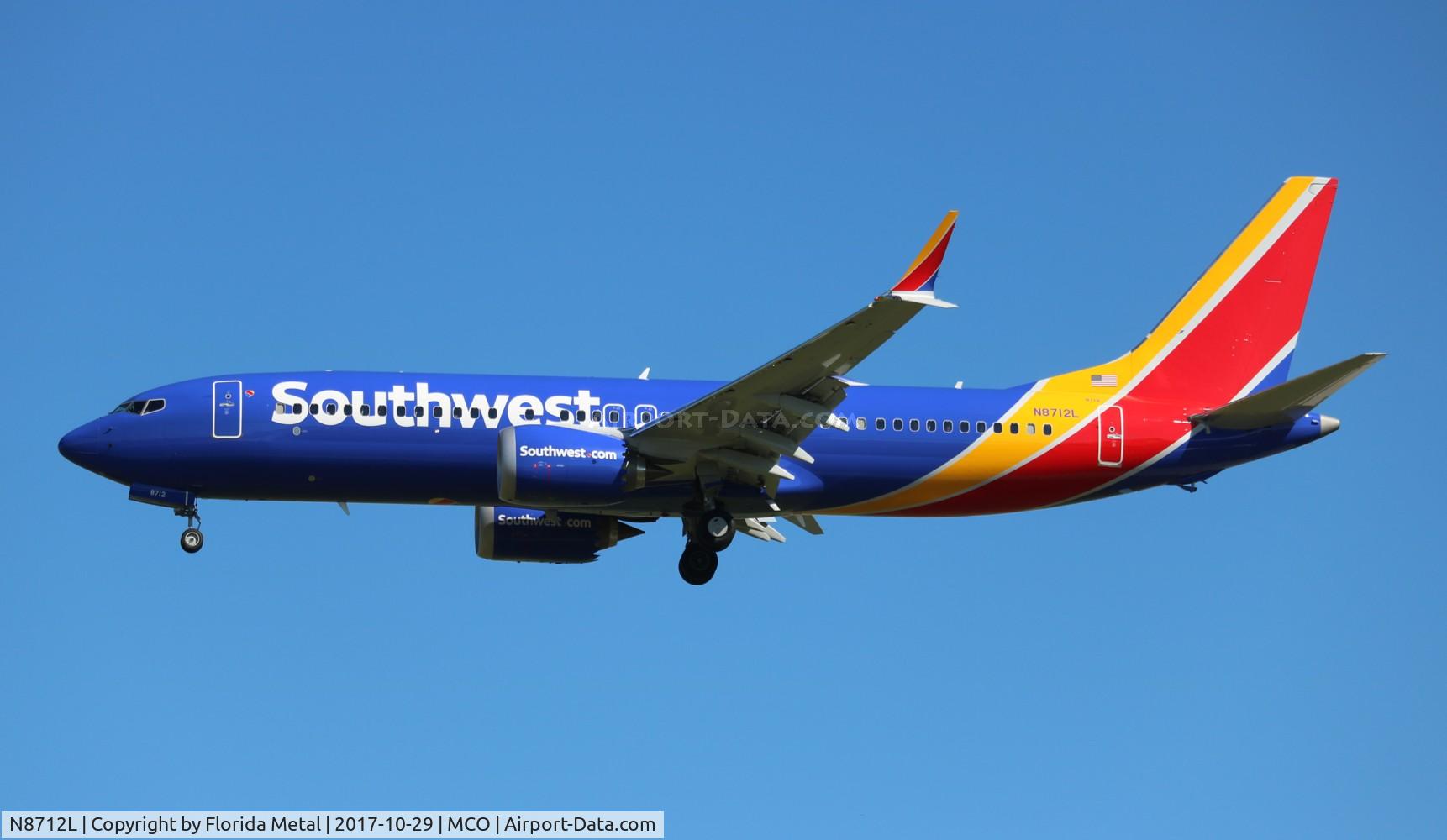 N8712L, 2017 Boeing 737-8 MAX C/N 36930, Southwest 737-8MAX