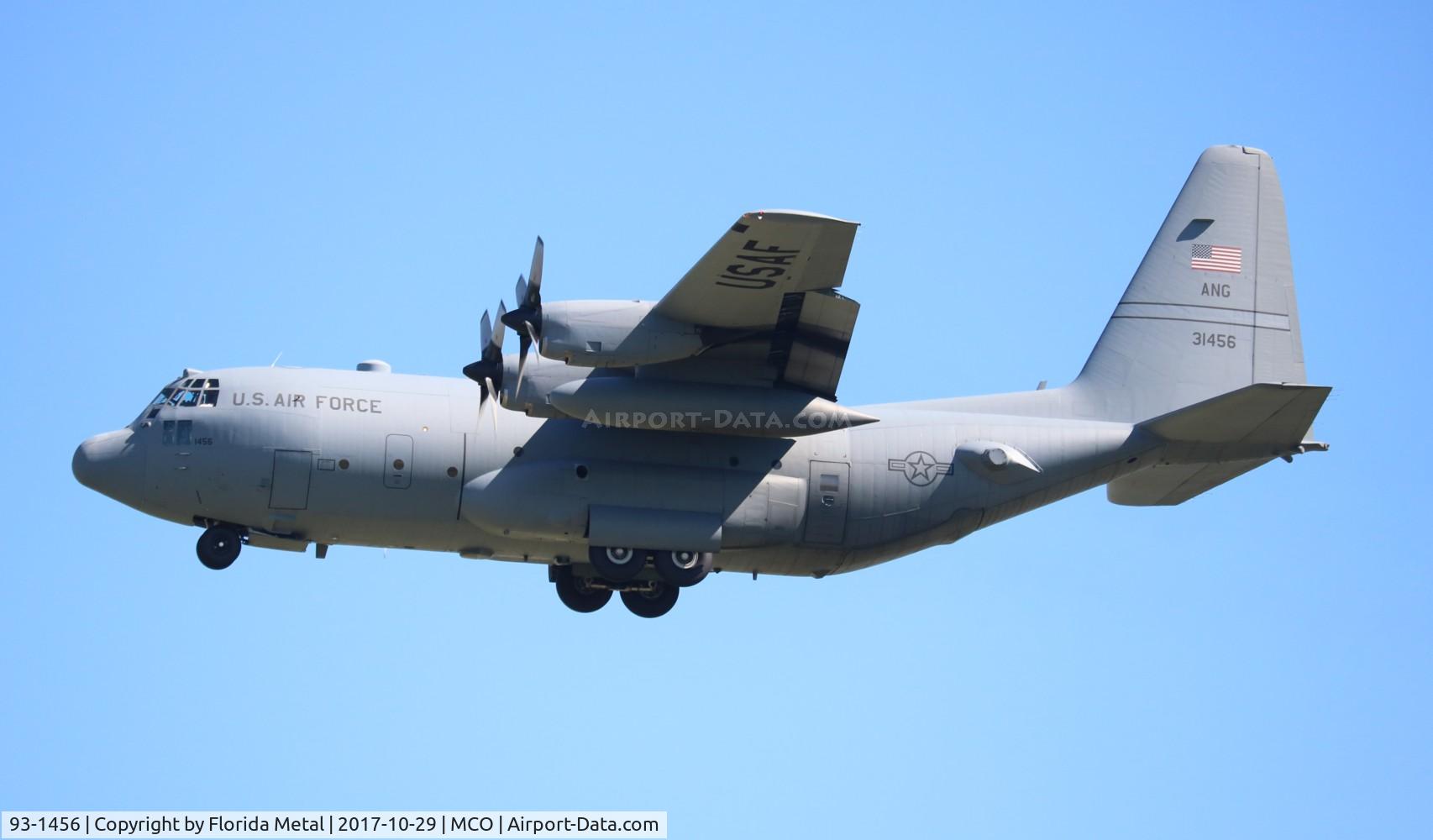 93-1456, 1993 Lockheed C-130H Hercules C/N 382-5361, C-130H