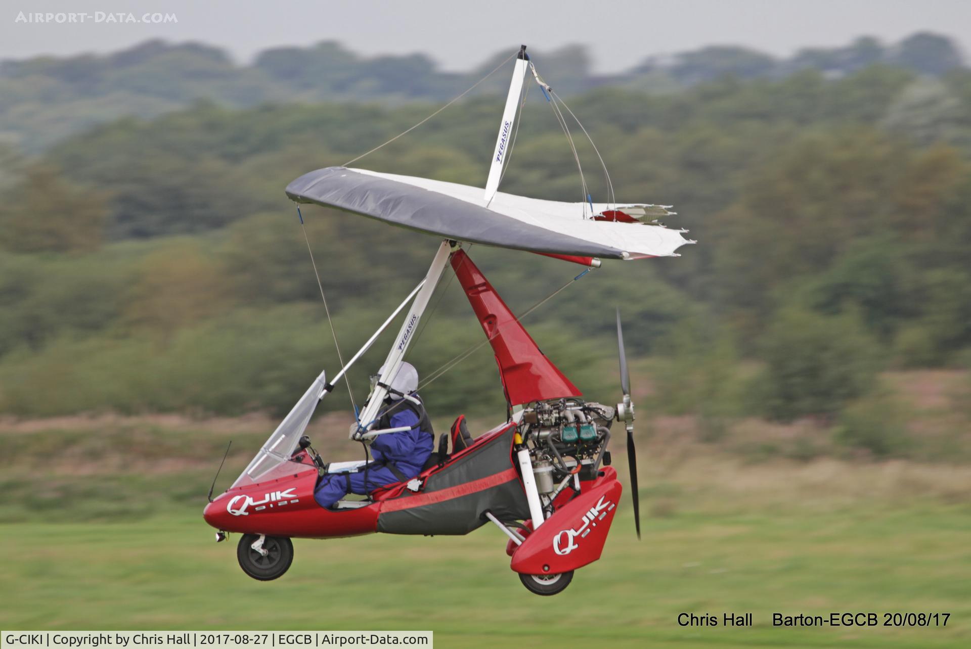 G-CIKI, 2014 P&M Aviation Pegasus Quik C/N 8703, at Barton