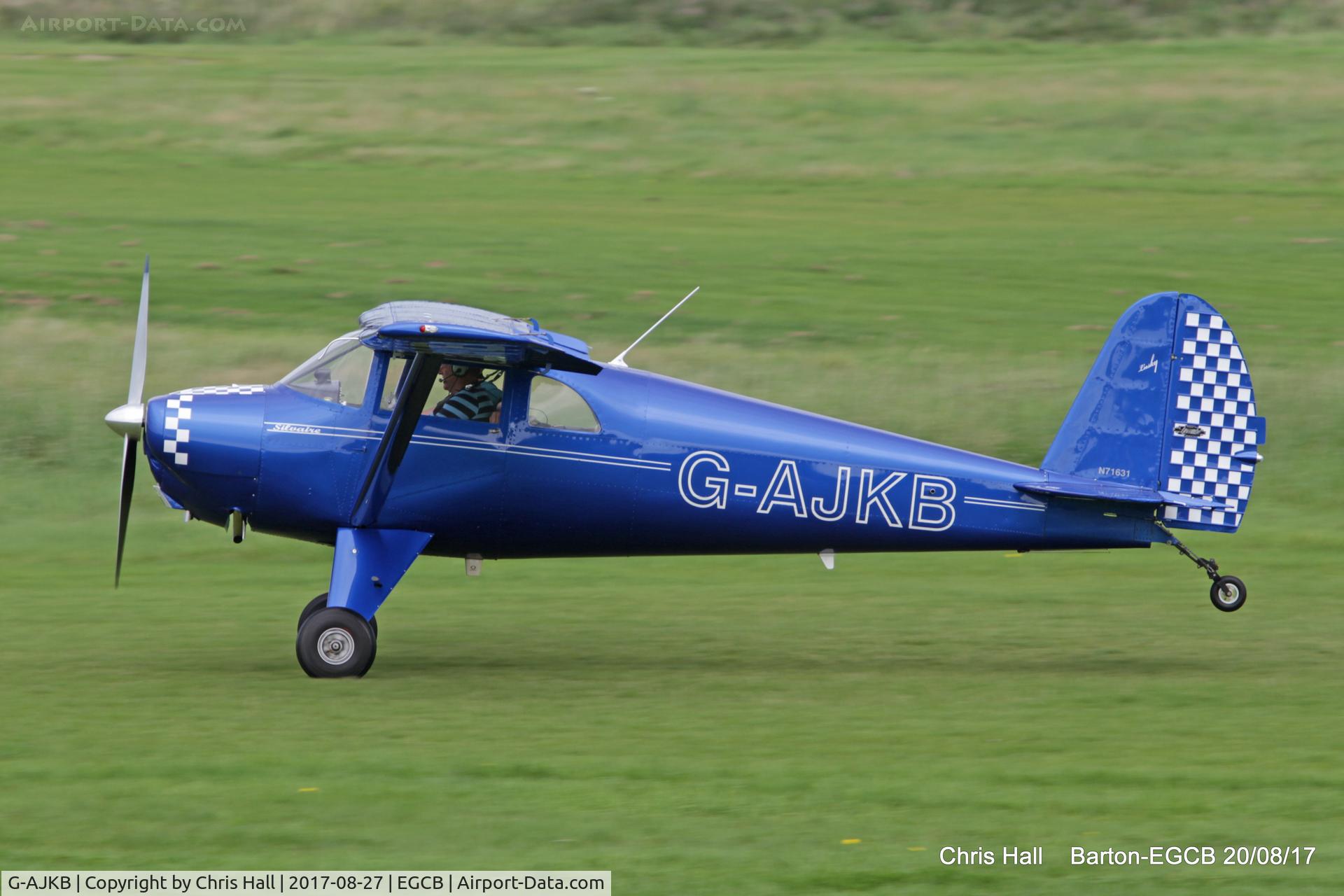 G-AJKB, 1946 Luscombe 8E Silvaire C/N 3058, at Barton