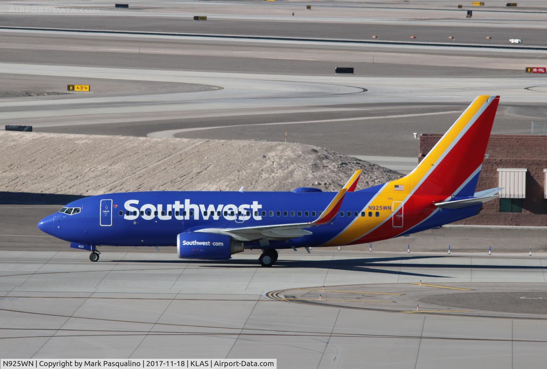 N925WN, 2008 Boeing 737-7H4 C/N 36630, Boeing 737-700