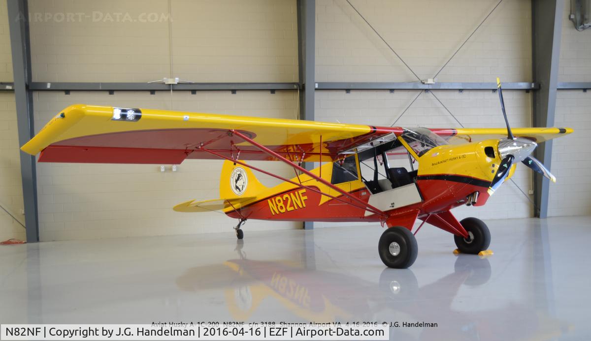 N82NF, Aviat Husky A-1C Husky C/N 3188, In hangar.