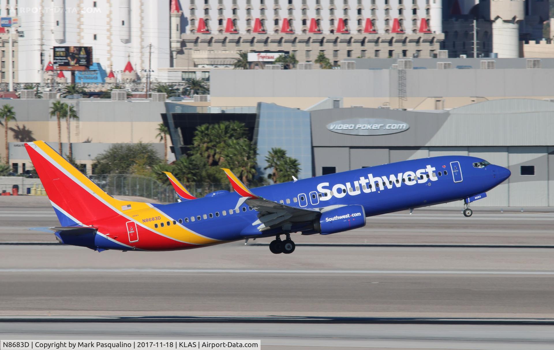 N8683D, 2016 Boeing 737-8H4 C/N 36738, Boeing 737-800