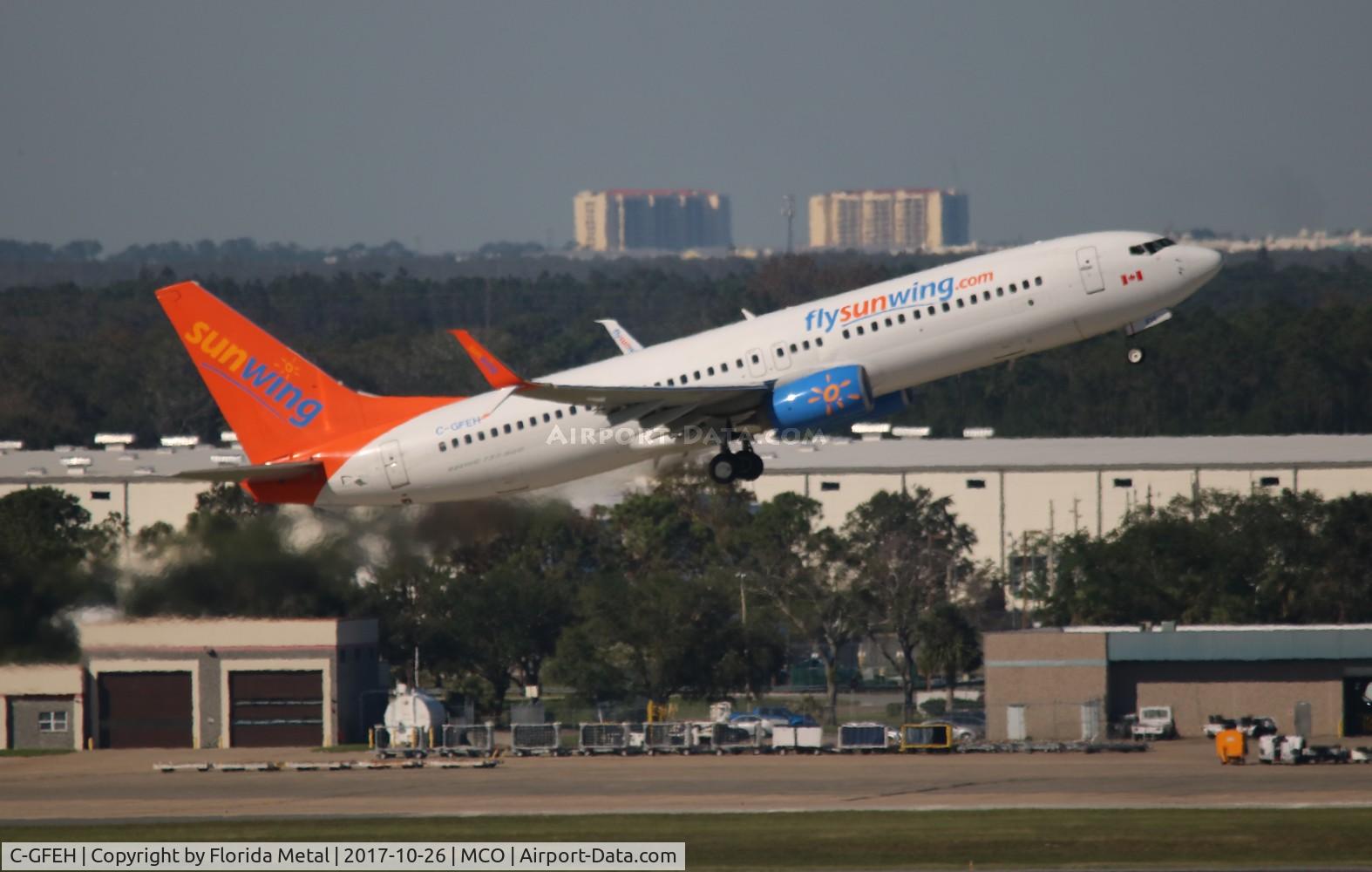 C-GFEH, 2015 Boeing 737-8GS C/N 41608, Sunwing