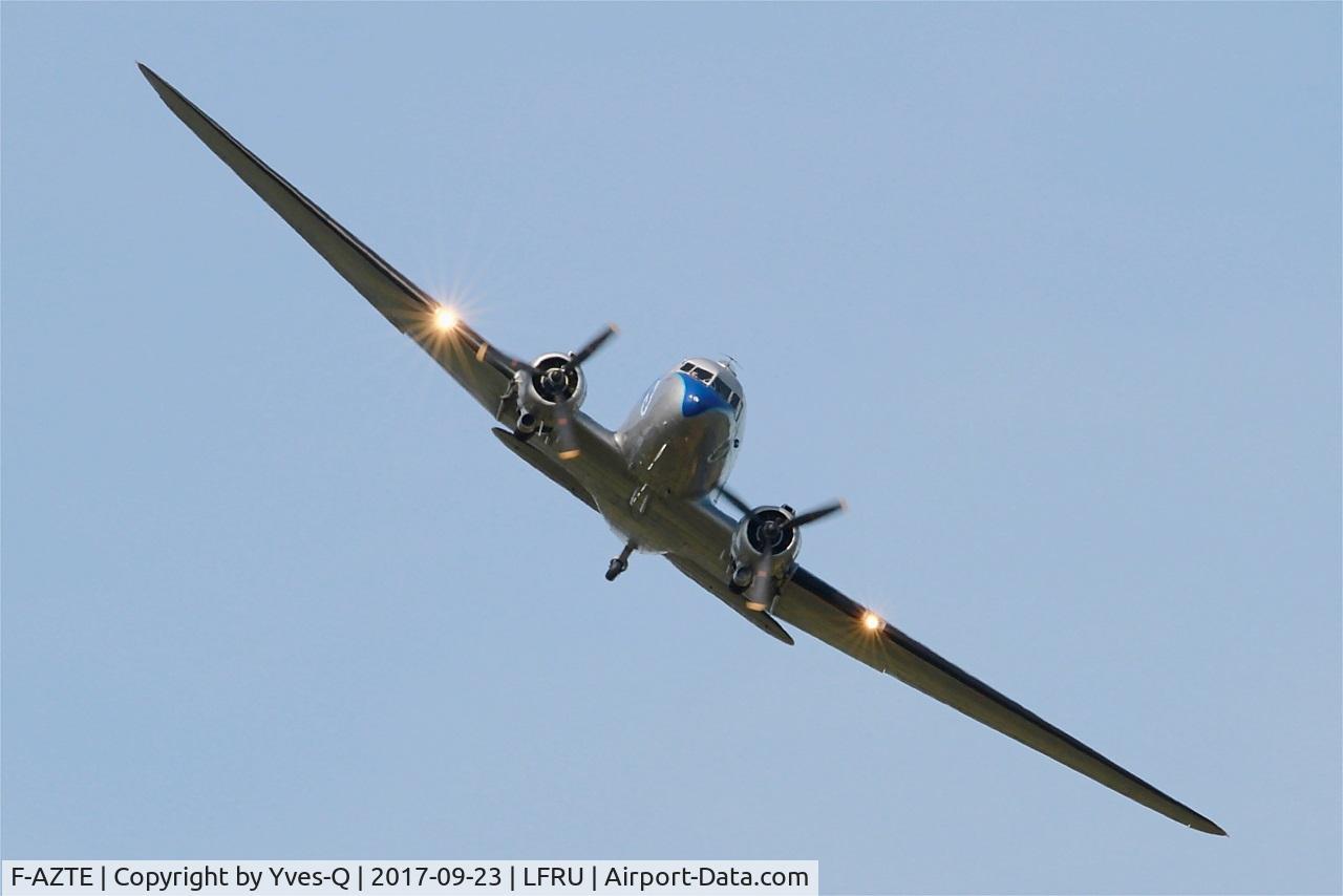 F-AZTE, 1943 Douglas C-47A-1-DL  Skytrain C/N 9172, Douglas C-47A Skytrain, On display, Morlaix-Ploujean airport (LFRU-MXN) Air show 2017