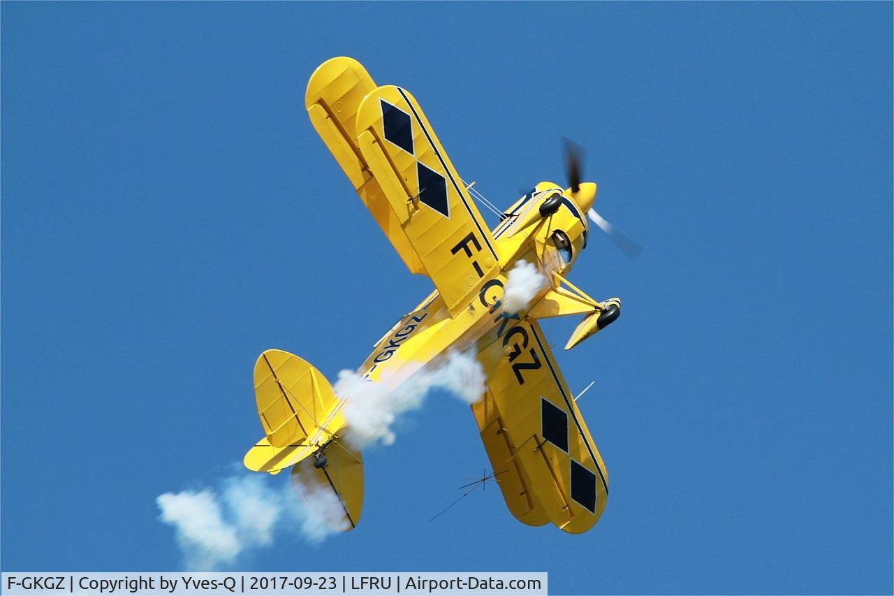 F-GKGZ, 1977 Pitts S-2A Special C/N 2149, Pitts S-2A Special, On display, Morlaix-Ploujean airport (LFRU-MXN) air show 2017