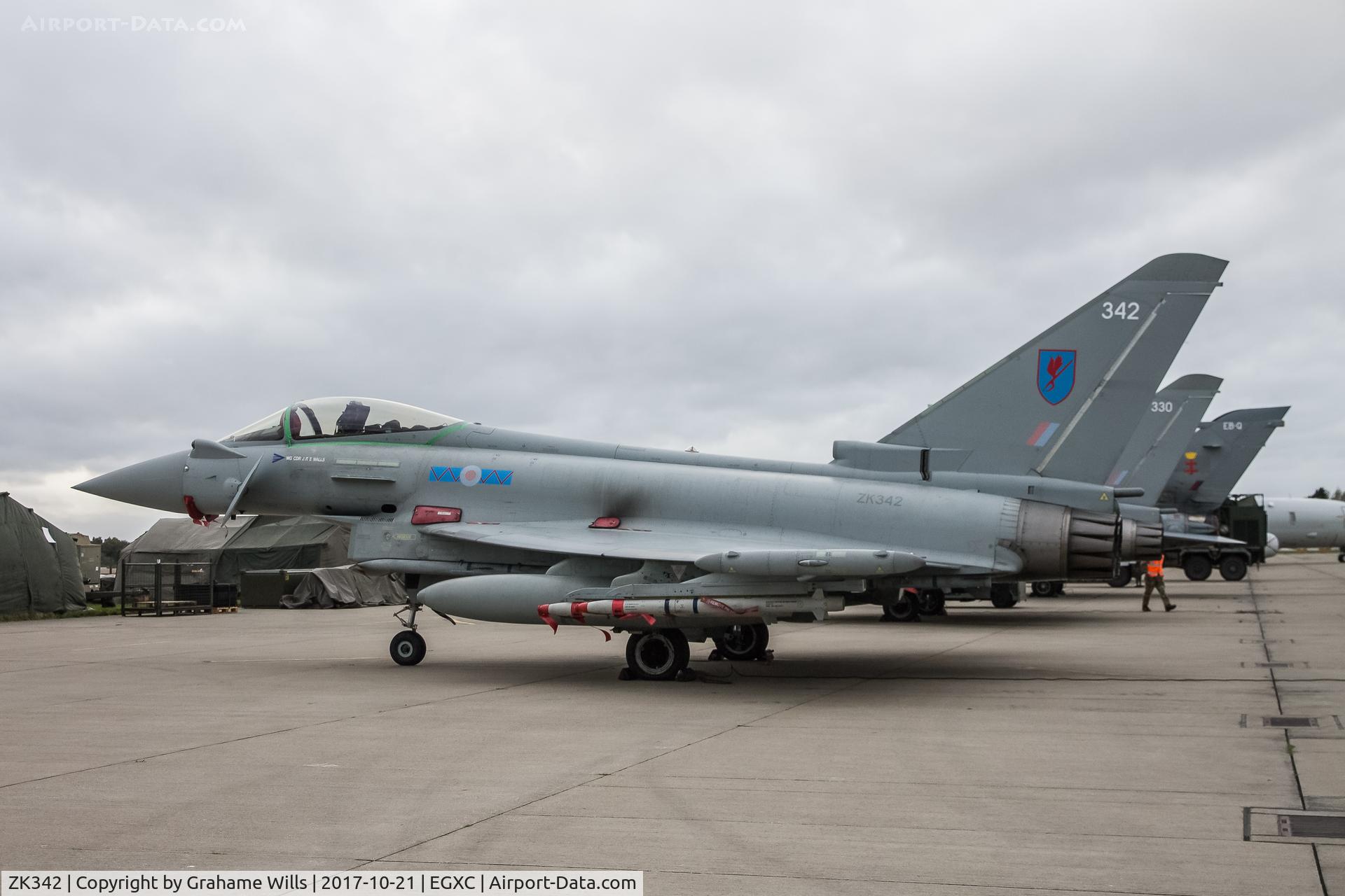 ZK342, 2012 Eurofighter EF-2000 Typhoon FGR4 C/N BS103/379, Eurofighter Typhoon FGR4 ZK342/342 6 Sqd RAF. Coningsby 21/10/17