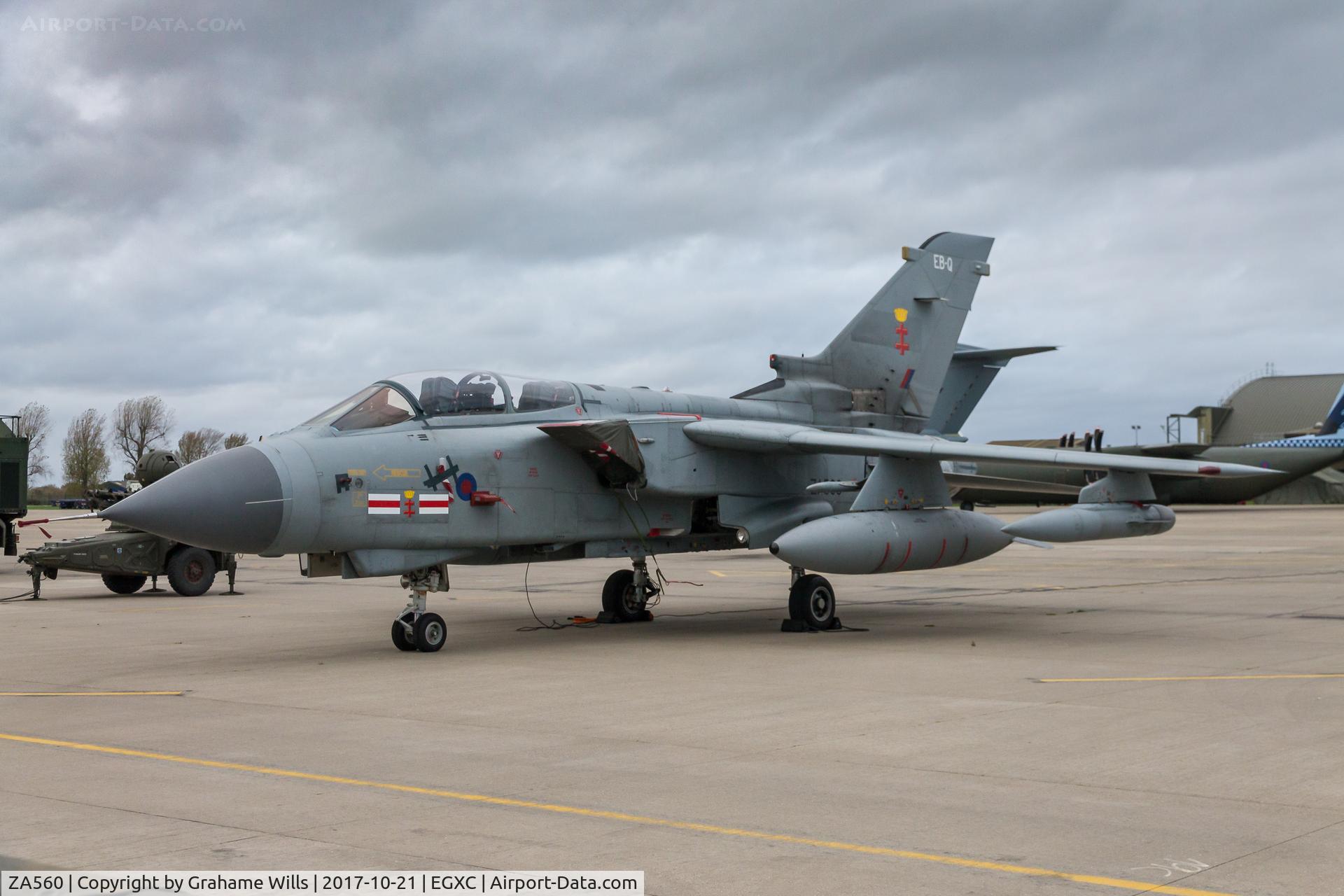 ZA560, 1981 Panavia Tornado GR.4 C/N 082/BS024/3044, Panavia Tornado GR4 ZA560/EB-Q 41 [Reserve] Sqd RAF, Coningsby 21/10/17