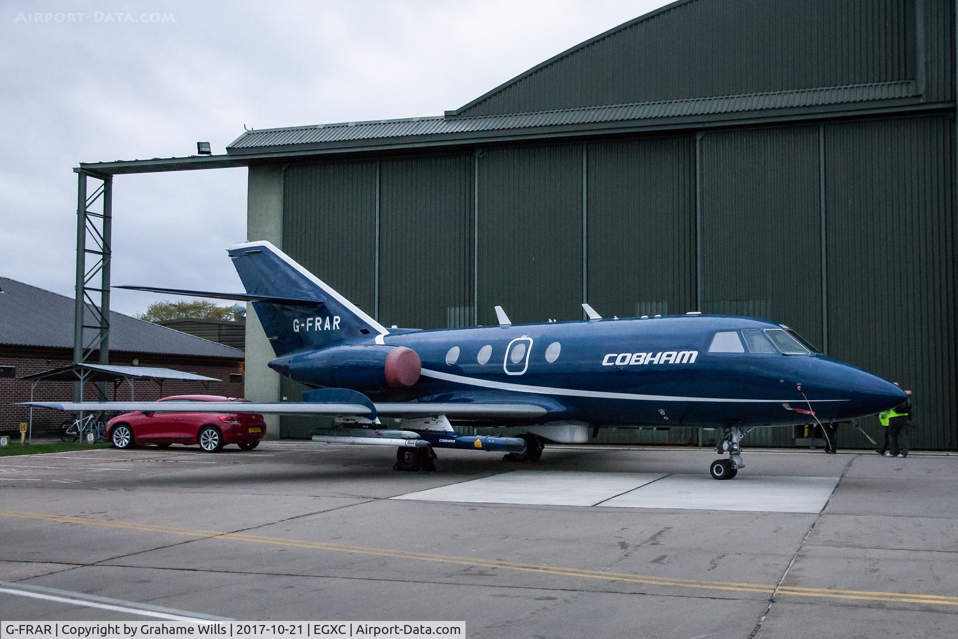 G-FRAR, 1969 Dassault Falcon (Mystere) 20DC C/N 209, Dassault Falcon 20DC G-FRAR FR Aviation/Cobham, Coningsby 21/10/17
