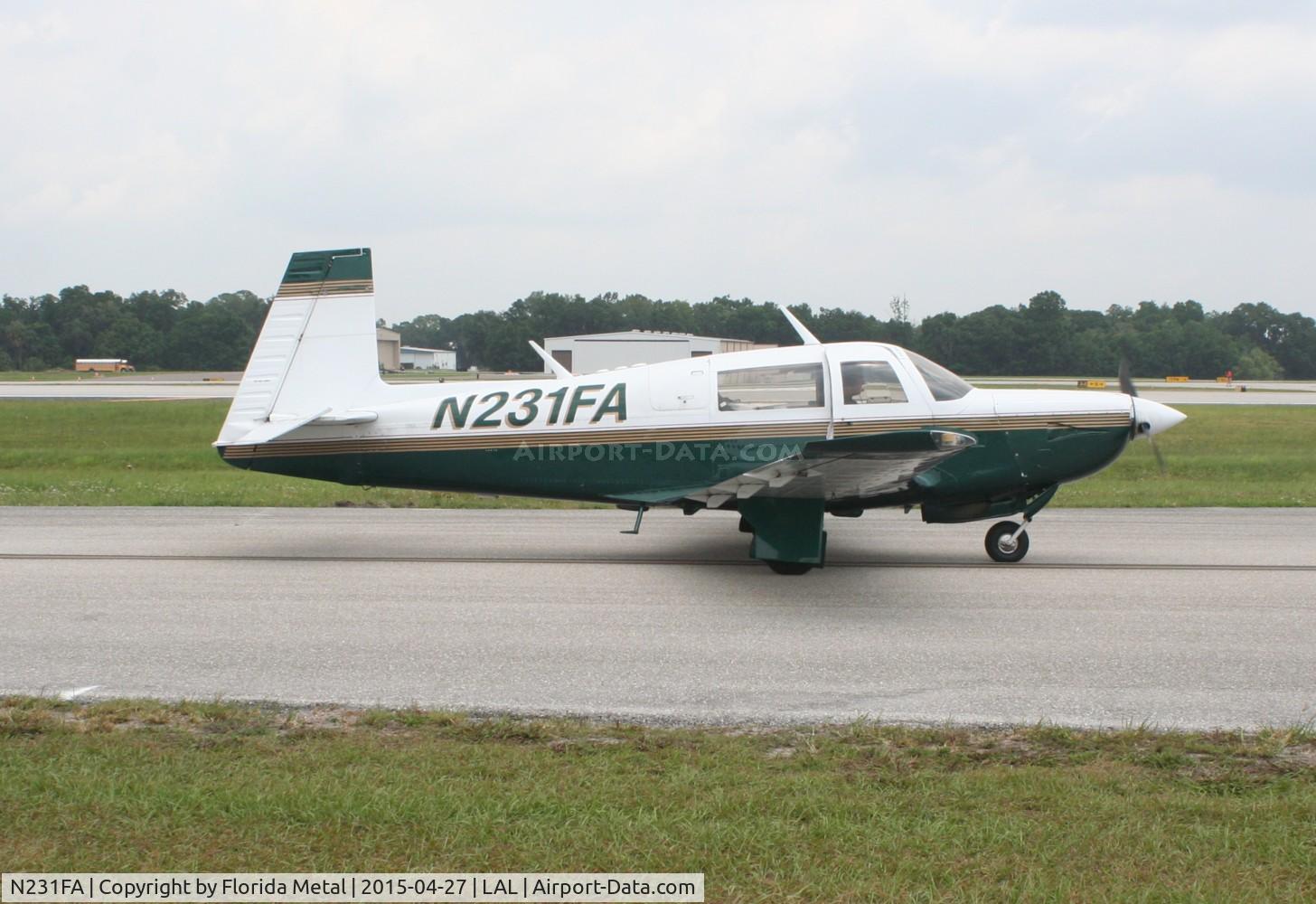 N231FA, 1978 Mooney M20K C/N 25-0020, Mooney M20K