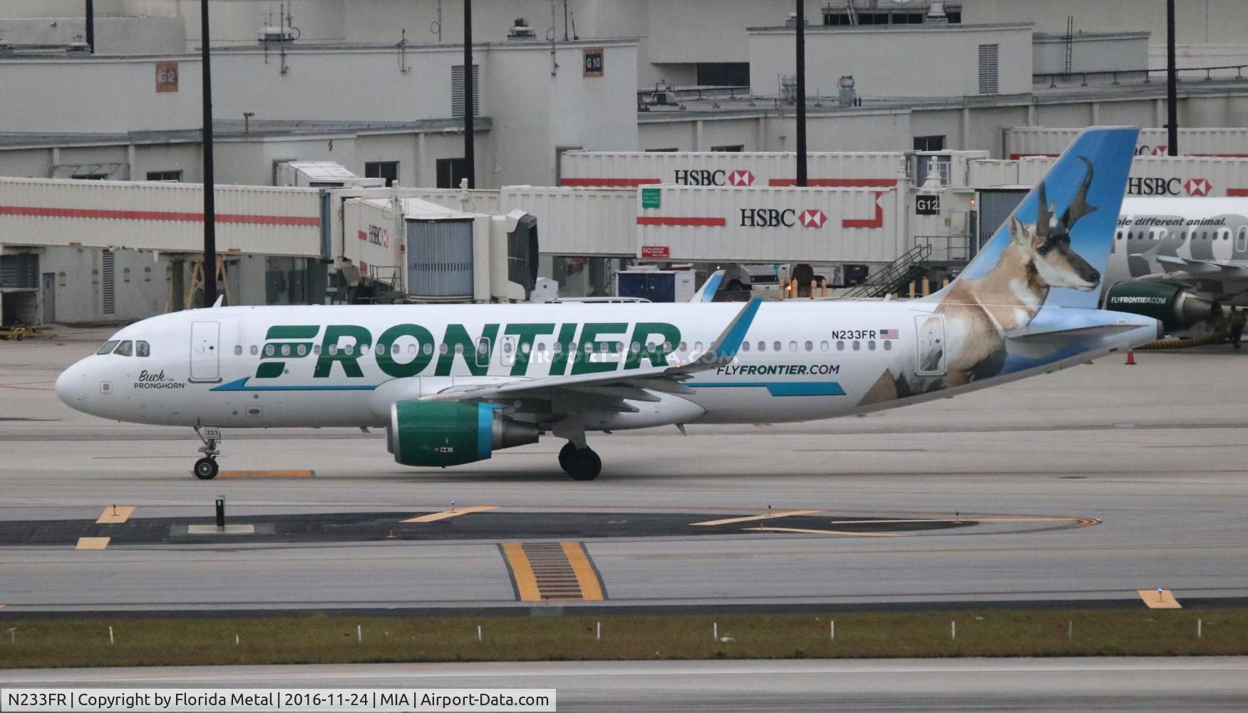 N233FR, 2016 Airbus A320-214 C/N 7095, Frontier