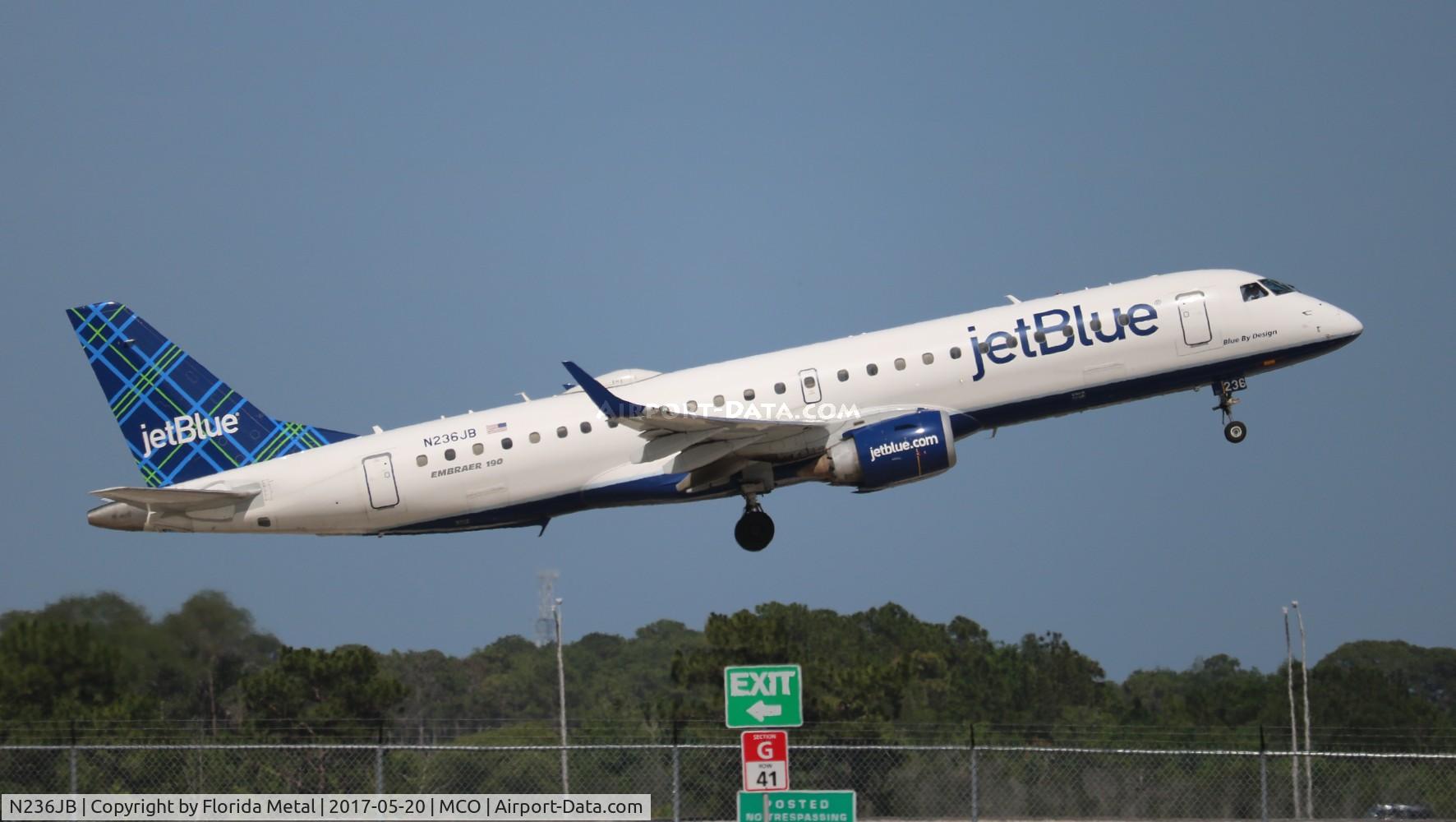 N236JB, 2006 Embraer 190AR (ERJ-190-100IGW) C/N 19000035, Jet Blue