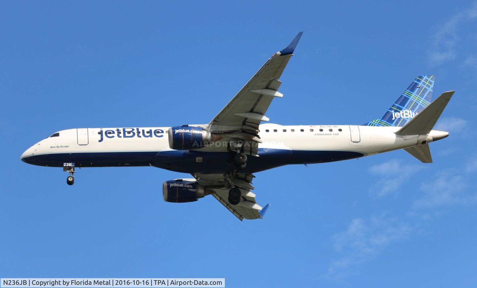 N236JB, 2006 Embraer 190AR (ERJ-190-100IGW) C/N 19000035, Jet Blue