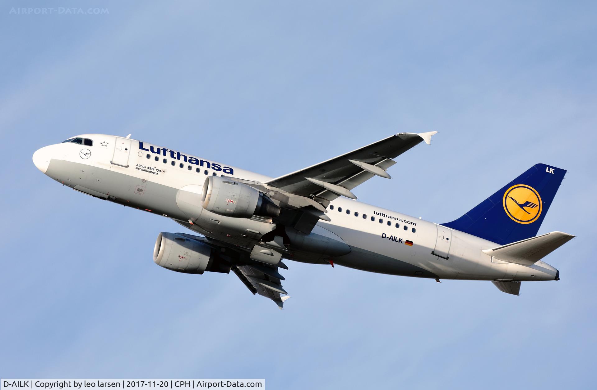 D-AILK, 1997 Airbus A319-114 C/N 679, Copenhagen Kastrup 20.11.2017