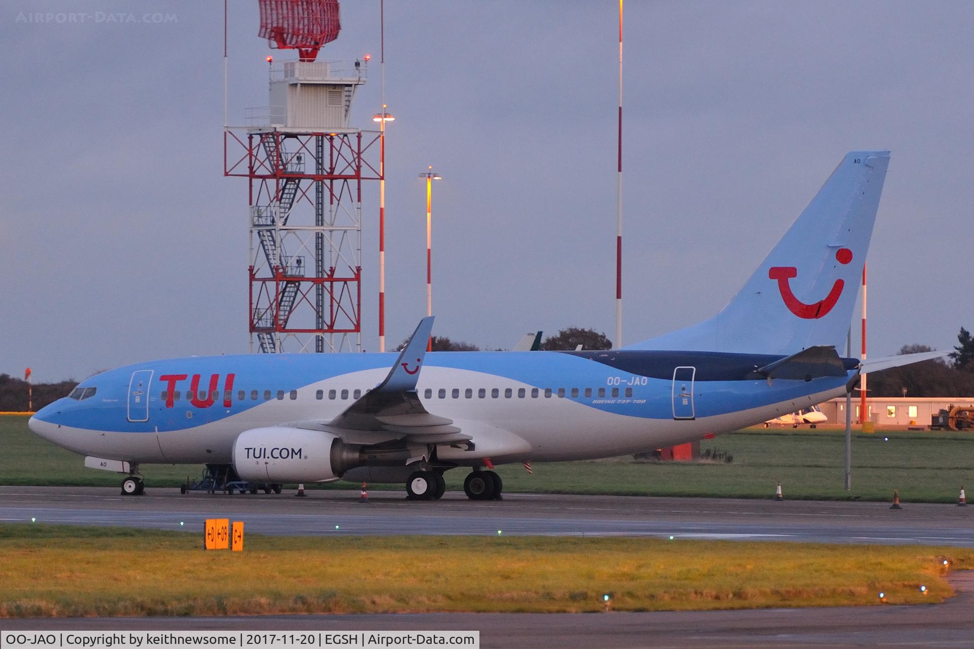 OO-JAO, 2008 Boeing 737-7K5 C/N 35141, Removed from spray shop in TUI colour scheme.