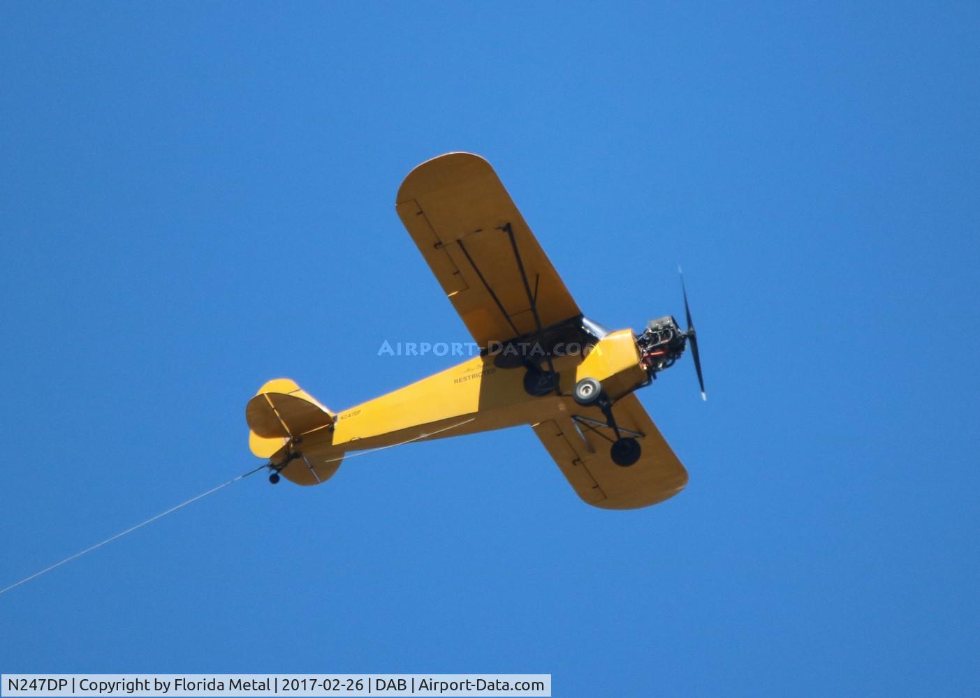 N247DP, 1947 Piper J3C-65 Cub Cub C/N 22825, Piper J3C banner tow