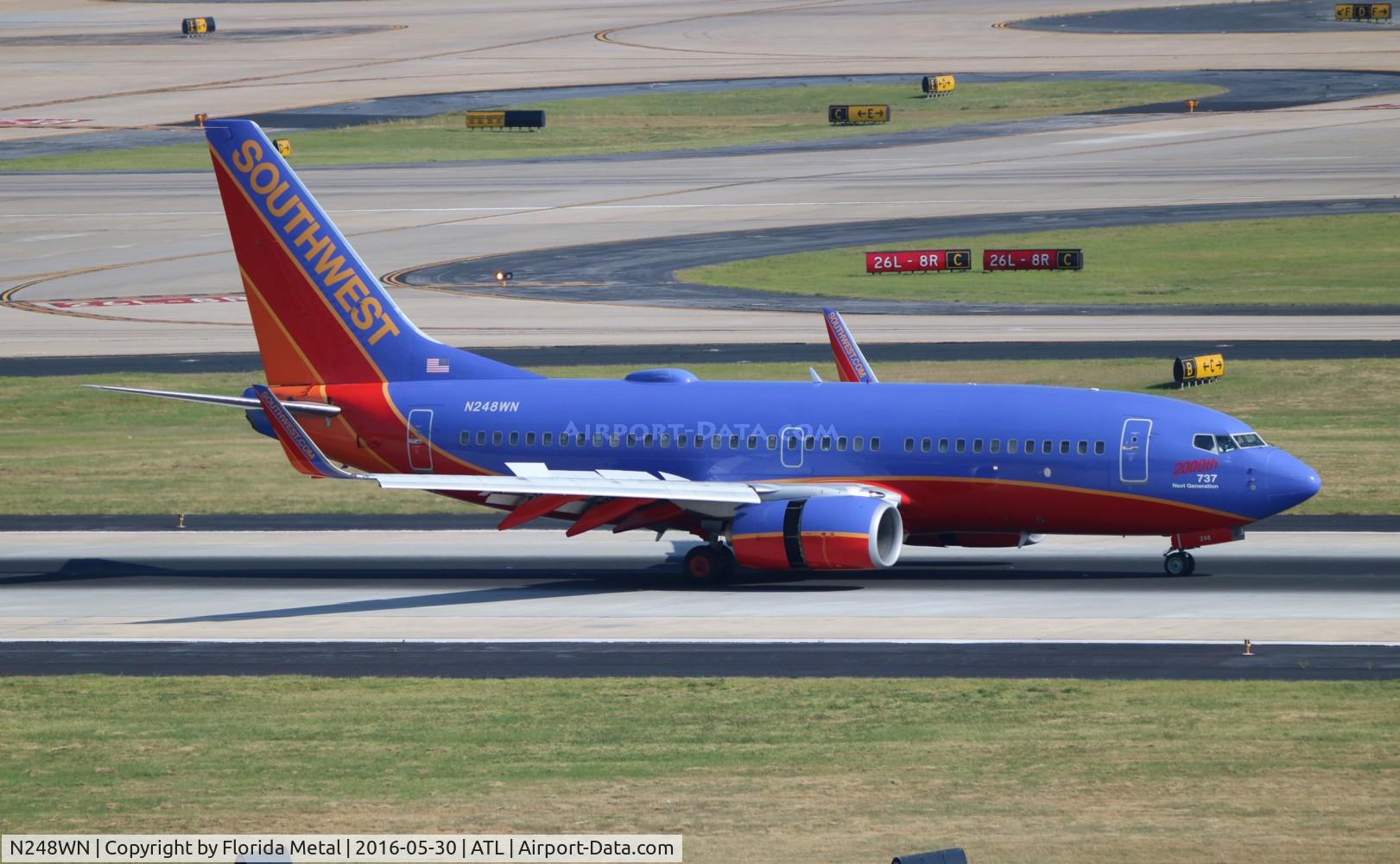 N248WN, 2006 Boeing 737-7H4 C/N 32509, Southwest